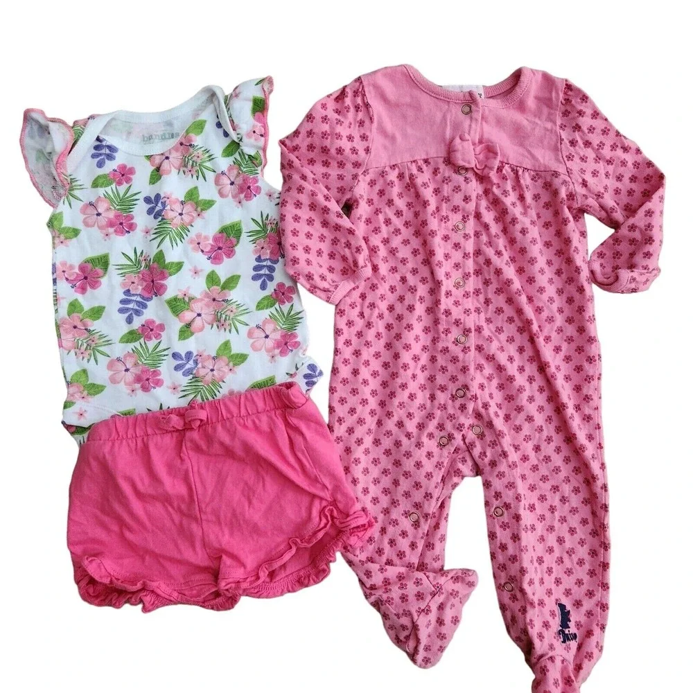 infant girls Juicy Couture pajamas feet sleepwear 3-6, Bundles of‎ Joy Outfit